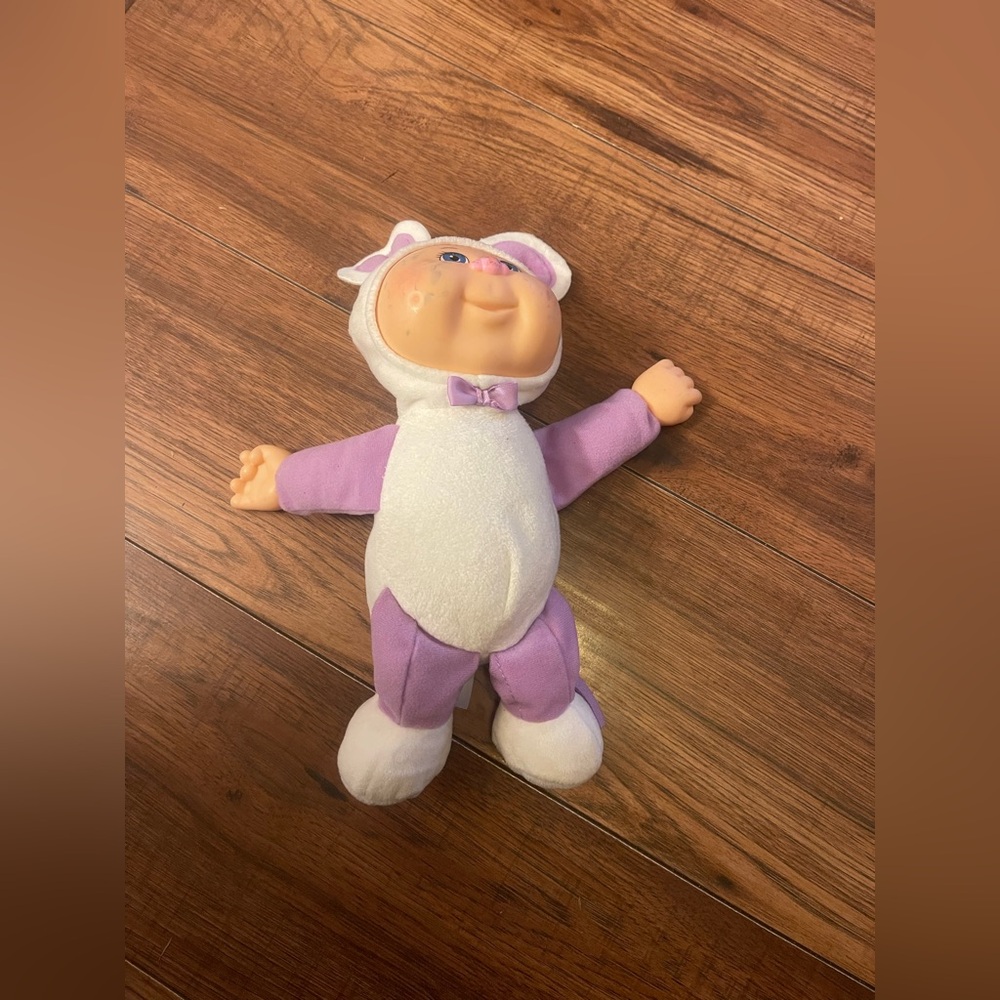 Cabbage Patch Kids Doll in Lavender and White Costume - Soft Cuddly Toy
